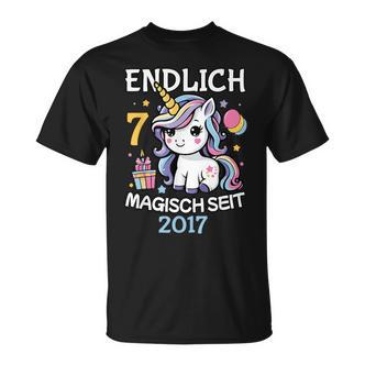 Endlich 7 Magisch Seit 2017 T-Shirt - Seseable De