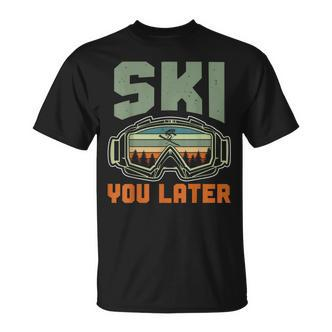 Ski Lifestyle Skiing In Winter Skier T-Shirt - Seseable De