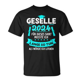 Geselle 2024 Azubi Gesellenprüfung Bestanden Training T-Shirt - Seseable De