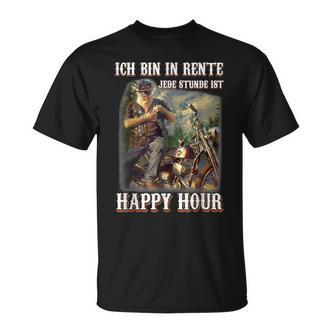 Ich Bin In Rente Jede Stunde Ist Happy Hour T-Shirt - Seseable De