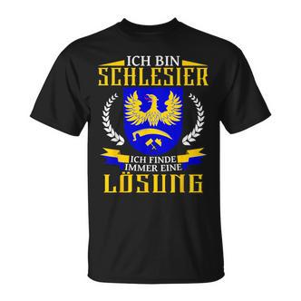 Ich Bin SchlesierOberschlesia Schlesia Origin German Language T-Shirt - Seseable De
