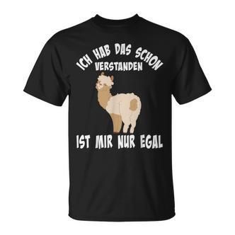 Ich Hab Das Schon Versten Alpaca Und Lama T-Shirt - Seseable De