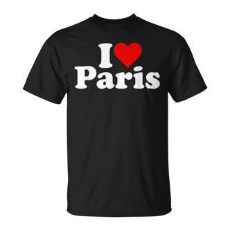 Ich Liebe Herz Paris France T-Shirt - Seseable De