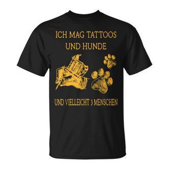 Ich Much Tattoos And Dogs T-Shirt - Seseable De