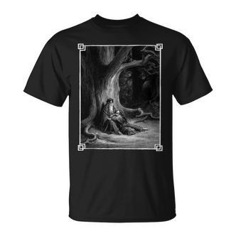 Idyllen Des Königs Gotisch Okkulten Heidnischen Gustave Dore Mittelalter T-Shirt - Seseable De