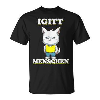 Igitt Menschen Katze Lustige Spruch Katzen T-Shirt - Seseable De