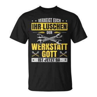 Kfz Mechaniker Werkstattgott Ist Jetzt Da Mechatroniker T-Shirt - Seseable De