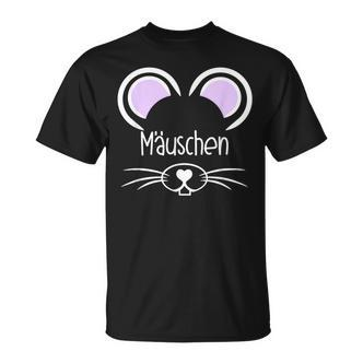 Mäuschen Kosename Partner Mouse Ears Mouse Valentine's Day T-Shirt - Seseable De