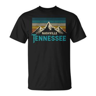 Nashville Tennesseeintage Usa America Music City Souvenir T-Shirt - Seseable De