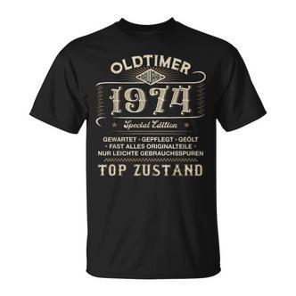 Oldtimer Baujahr 1974 Special Edition 50 Geburtstag Jahrgang T-Shirt - Seseable De