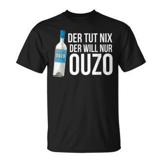 Ouzo Griechenland Geschenk In Griechisch Saufen Crete T-Shirt - Seseable De