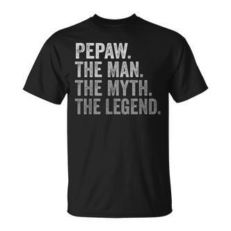 Pepaw Der Mann Der Mythos Die Legende Großvateratertag T-Shirt - Seseable De