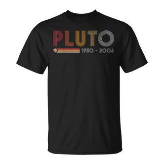 Pluto Vergiss Science And Astronomy Nerd Retro T-Shirt - Seseable De