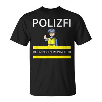 Polizfi Der Anzeigenhauptmeister Distributes Nodules Meme T-Shirt - Seseable De