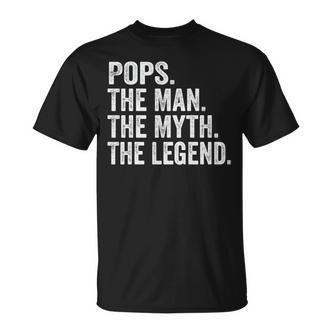 Pops The Man Der Mythos Die Legende -Atertag T-Shirt - Seseable De
