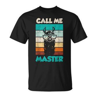 Retro Bulldogge Call Me Master T-Shirt, Coole Hunde Liebhaber Mode - Seseable De