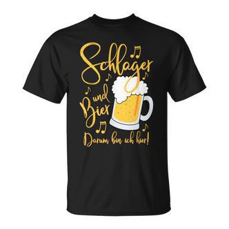 Schlager Und Bier Darum Bin Ich Hier Festival S T-Shirt - Seseable De