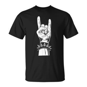 Teufelsgruß French Friesfork Metalhand & Roll Rocker T-Shirt - Seseable De
