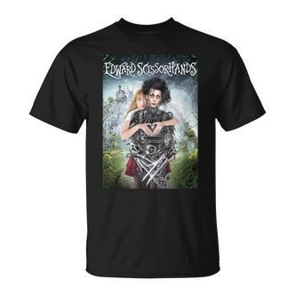 Tim Burton's Edward Scissorhands Edward And Kim Movie Poster T-Shirt - Seseable De