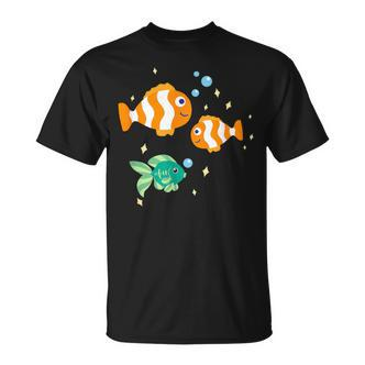 Unterwasserwelt Mit Fischen Und Meerestieren T-Shirt - Seseable De