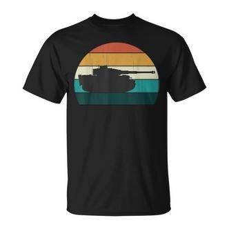 Vintage Tiger Tank World War 2 Ww2 History Retro Sunset S T-Shirt - Seseable De