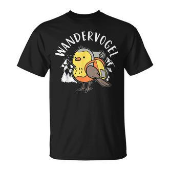 Wandervogel Urlaub Reisen Natur Vogelfan Bird Lover T-Shirt - Seseable De