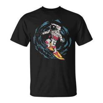 Weltraum Surfer Im Weltall Für Herren Damen Und Kinder T-Shirt - Seseable De