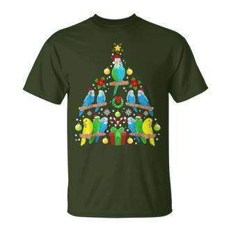 Budgie Christmas Tree Bird Christmas T-Shirt - Seseable De