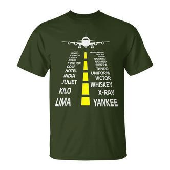 Flugzeug Pilotenalphabet Pilot Fliegen Flug Xmas Geschenk T-Shirt - Seseable De