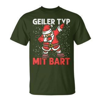 Geiler Typ Mit Beard Christmas Men's Black T-Shirt - Seseable De
