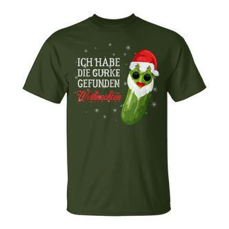 Ich Habe Die Weihnachtsgurke Finden Christmas Black T-Shirt - Seseable De