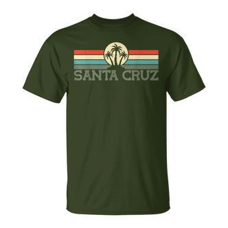 Santa Cruz Ca California Retro 70S 80S Surfer S T-Shirt - Seseable De