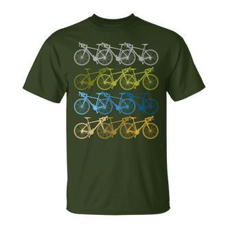 Vintage Bikes Biker Retro Bicycle Cycling Xmas  T-Shirt - Seseable De