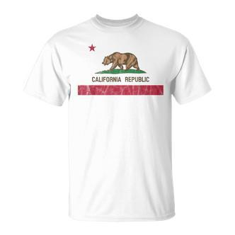 California Republic Flag California Souvenir T-Shirt - Seseable De