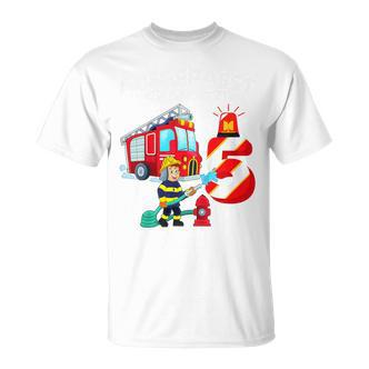 Children's Birthday Feuerwehr Fire Brigade Attention Ich 80 T-Shirt - Seseable De