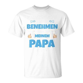 Children's Ich Versuche Mich Zu Benehmen Papa Ich Versuche Mich 80 T-Shirt - Seseable De