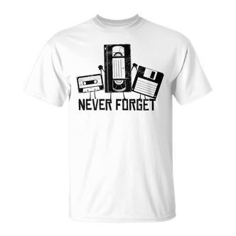 Never Forget 90S 80S Video Cassette T-Shirt - Seseable De