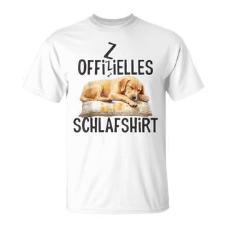 Official Labrador Retriever Dog Pyjamas Blue T-Shirt - Seseable De