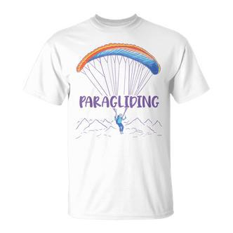 Paraglider Text Auf Parachute Mit Paraglider Flies In Gray T-Shirt - Seseable De