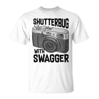 Shutterbug With Swagger Fotograf Lustige Fotografie T-Shirt - Seseable De