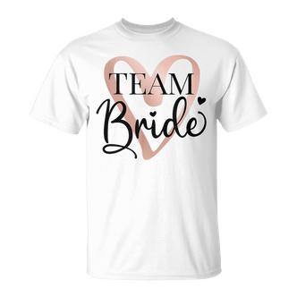 Team Braut Junggesellenabschied Dezent Herz Jga Bride To Be T-Shirt - Seseable De