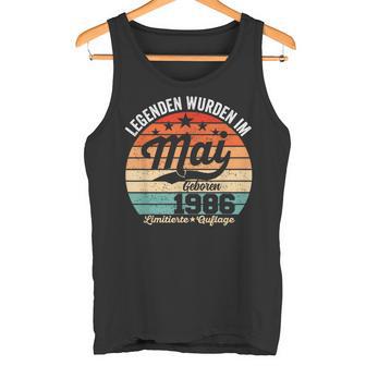 38 Geburtstag Geschenk Mann Legenden Sind Im Mai 1986 Tank Top - Geschenkecke