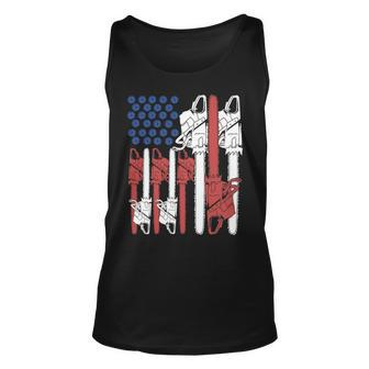 4Th Of July Arboris Tree Climber Dad Chainsaw Tank Top | Mazezy