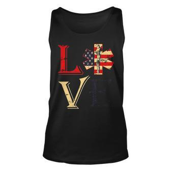 4Th Of July Ems Emt Patriotic Flag Distressed Love Tank Top | Mazezy