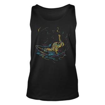Abstract Art Surfing For Surfer And Surfers Tank Top | Mazezy