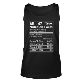 Ak 47 Nutrition Facts Tank Top | Mazezy
