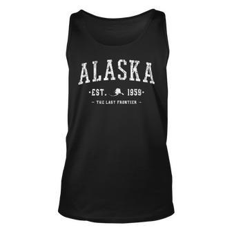 Alaska The Last Frontier Alaska Est Tank Top | Mazezy