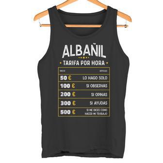 Albañil Tarifa Por Hora De Albañil Diseño Gracioso Camiseta sin mangas - Regaloses