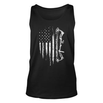 American Flag Bowhunting Bow Archery For Deer Hunter Tank Top | Mazezy