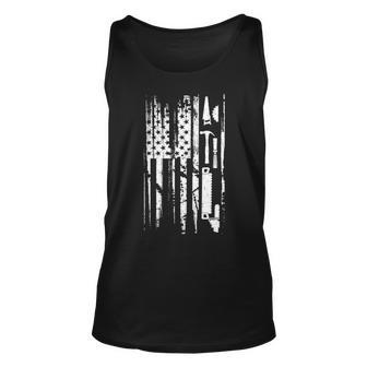 American Flag Woodworking Gif Carpenter Wood Working Tank Top | Mazezy